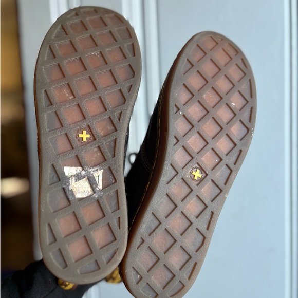 Dr Martens Maelly Brown Leather Ankle Boots Womens Size 7 Padded Collar Doc - Picture 5 of 10